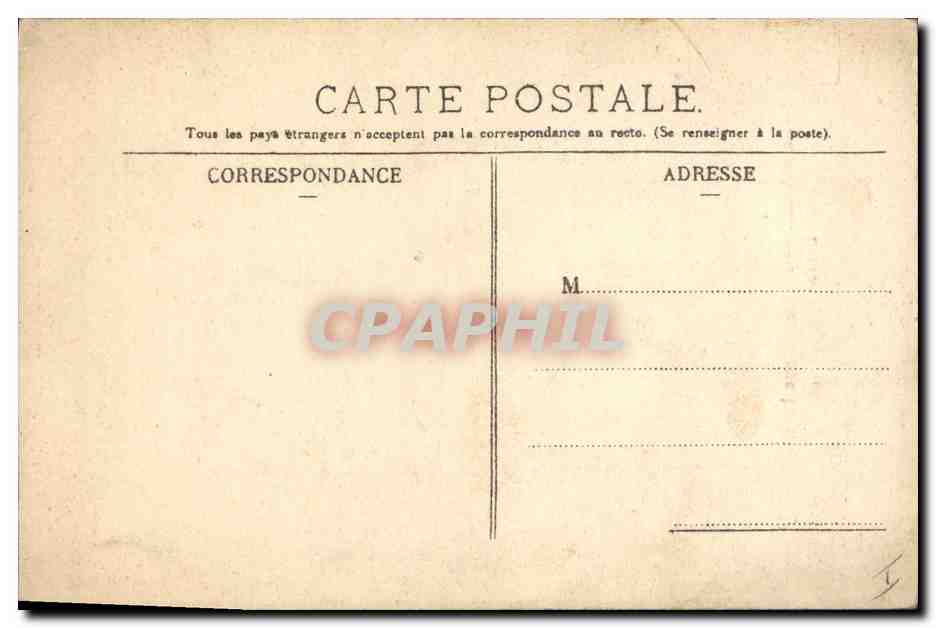 CPA Laissement La femme aux hortensias  — Verso