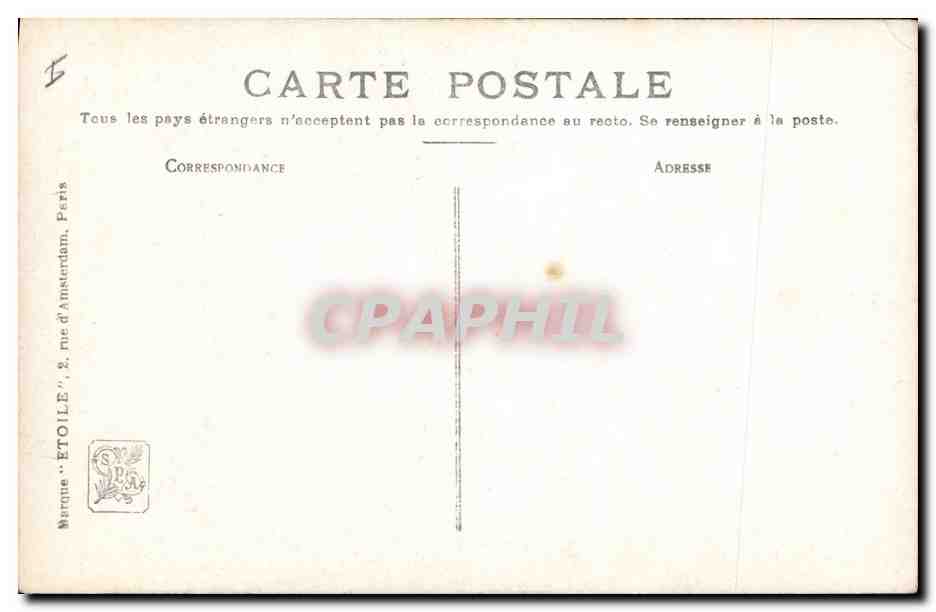CPA Edouard Sain Liseuse  — Back