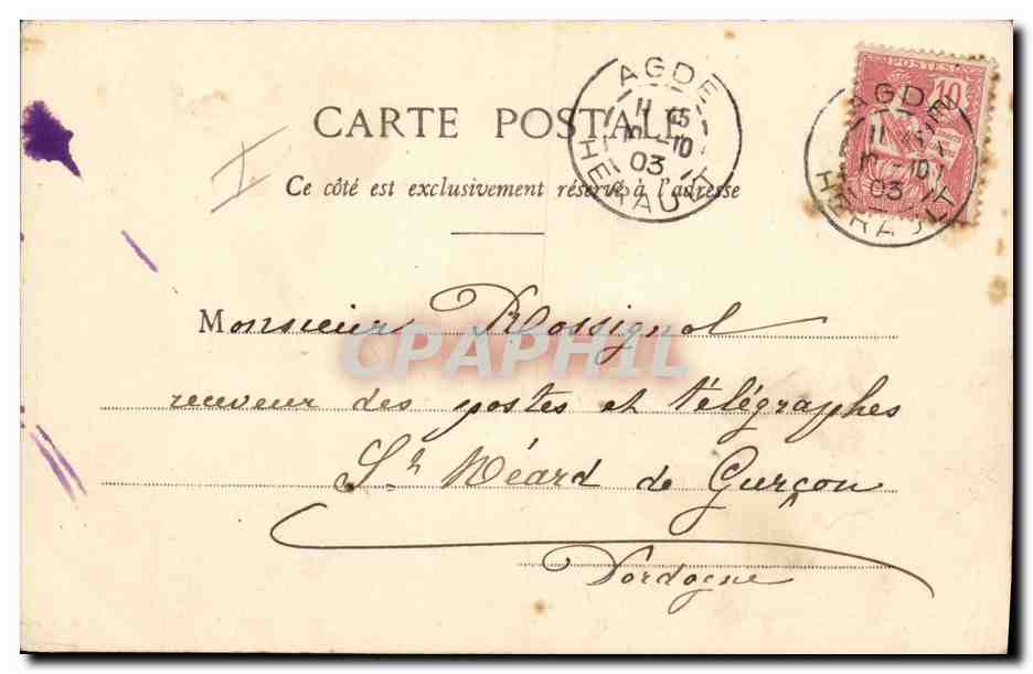 CPA Femme Lecon de peinture  — Rückseite