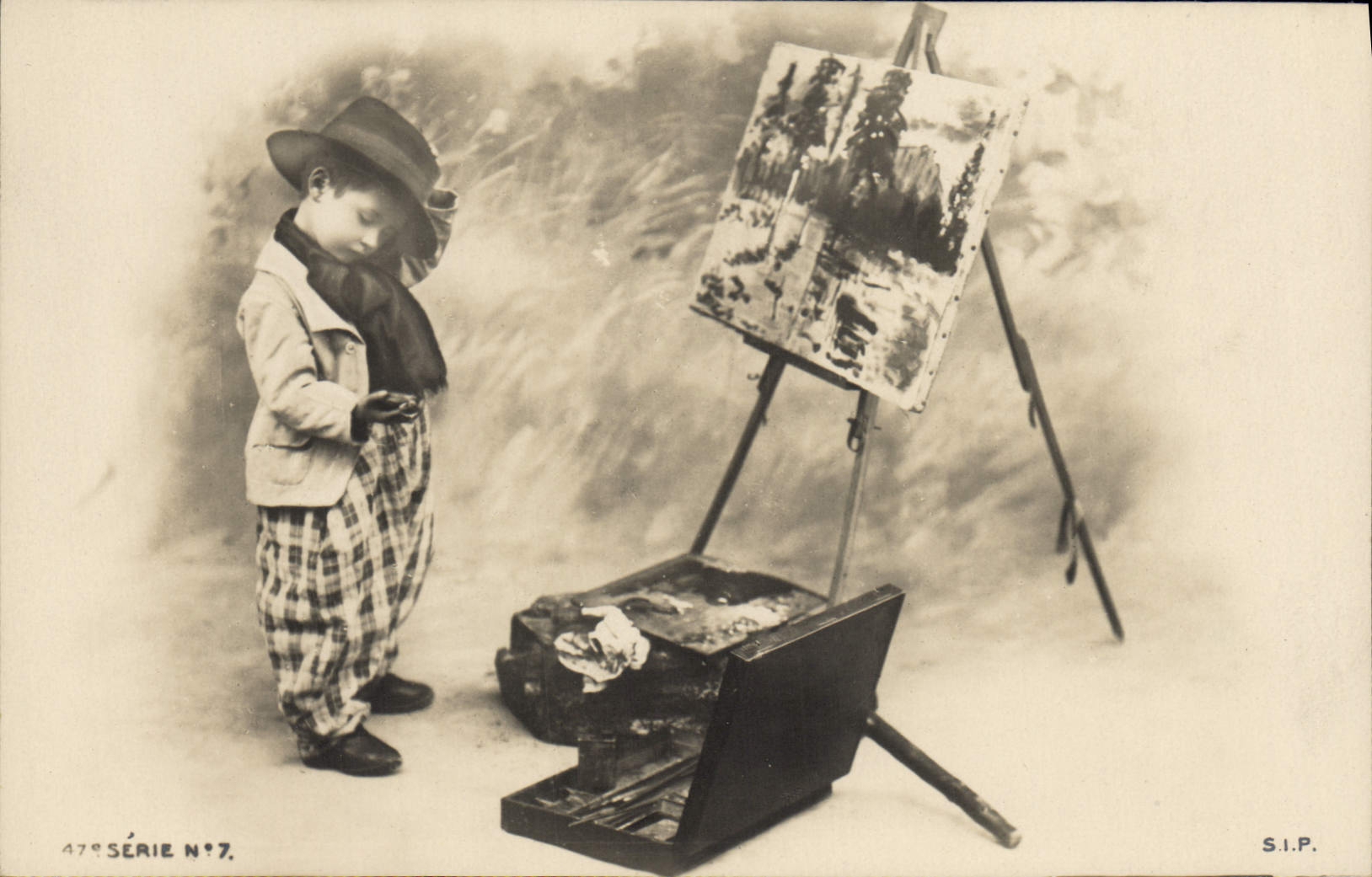 Enfant peintre — Série 47e N°7 — S.I.P.
