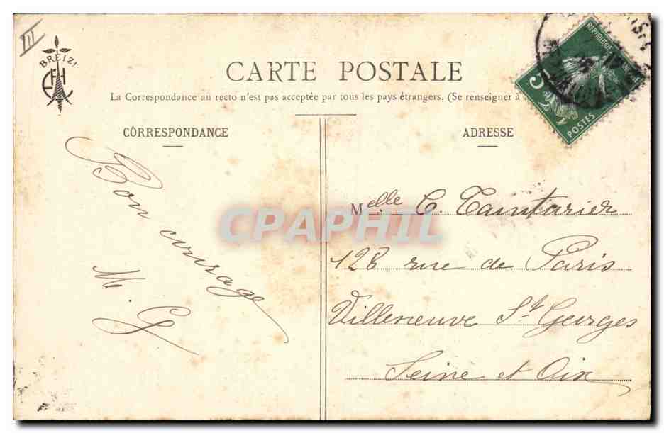 CPA Folklore Botrel Les chansons de Botrel illustrees La chanson du patour Chien — Verso