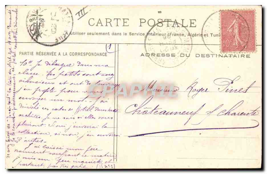 CPA Folklore Botrel Les chansons de Botrel illustrees La chanson du patour Chien — Verso