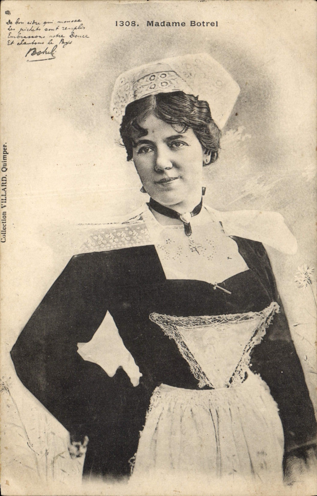 CPA Folklore Madame Botrel 