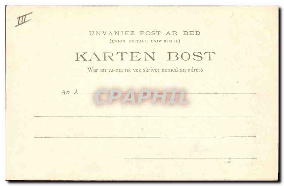 CPA Folklore Botrel Pardons Bretons au pardon — Verso