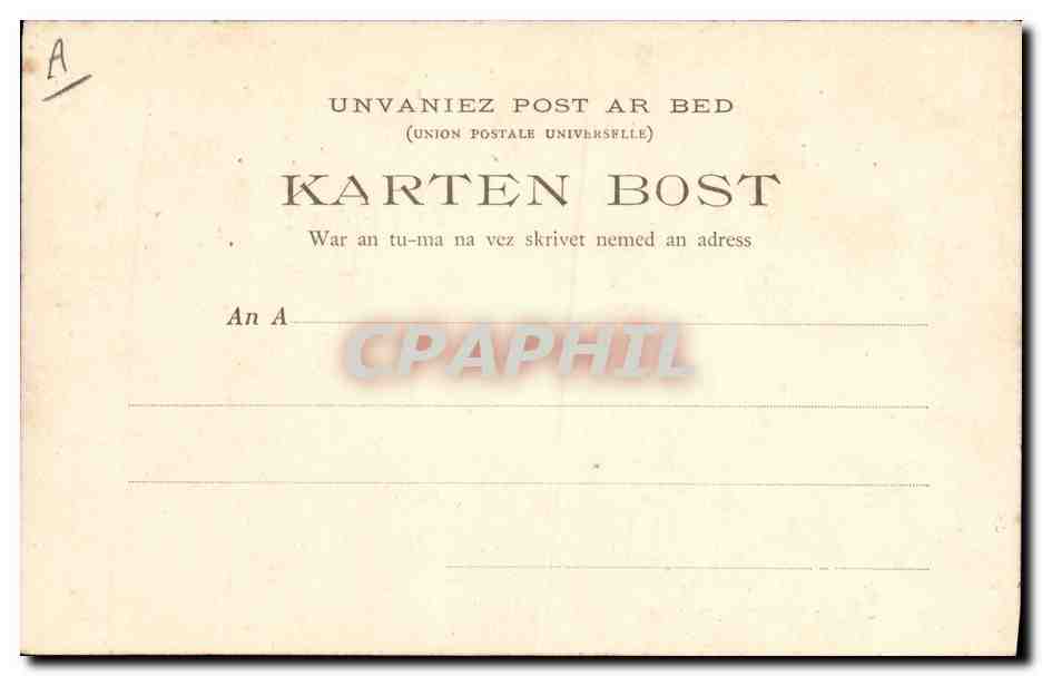 CPA Folklore Mr et Mme Botrel  — Verso