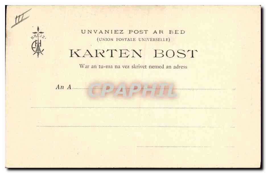CPA Folklore Botrel Les chansons de Botrel illustrees La chanson du patour Chien — Verso