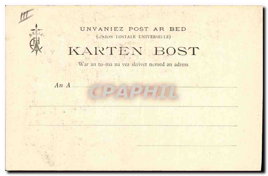 CPA Folklore Botrel Les chansons de Botrel illustrees La chanson du patour Chien — Verso