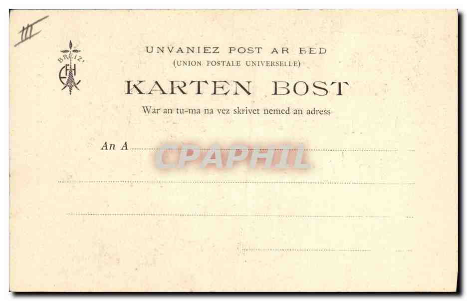 CPA Folklore Botrel Les chansons de Botrel illustrees La chanson du patour Chien — Verso
