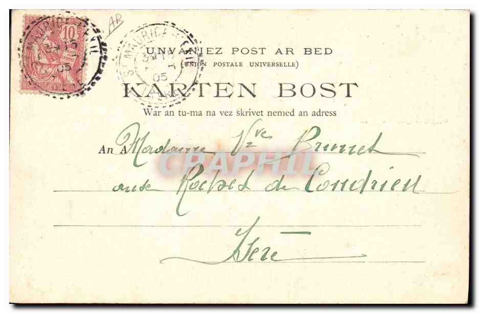 CPA Folklore Botrel Les chansons de Botrel illustrees Les potins du lavoir — Verso