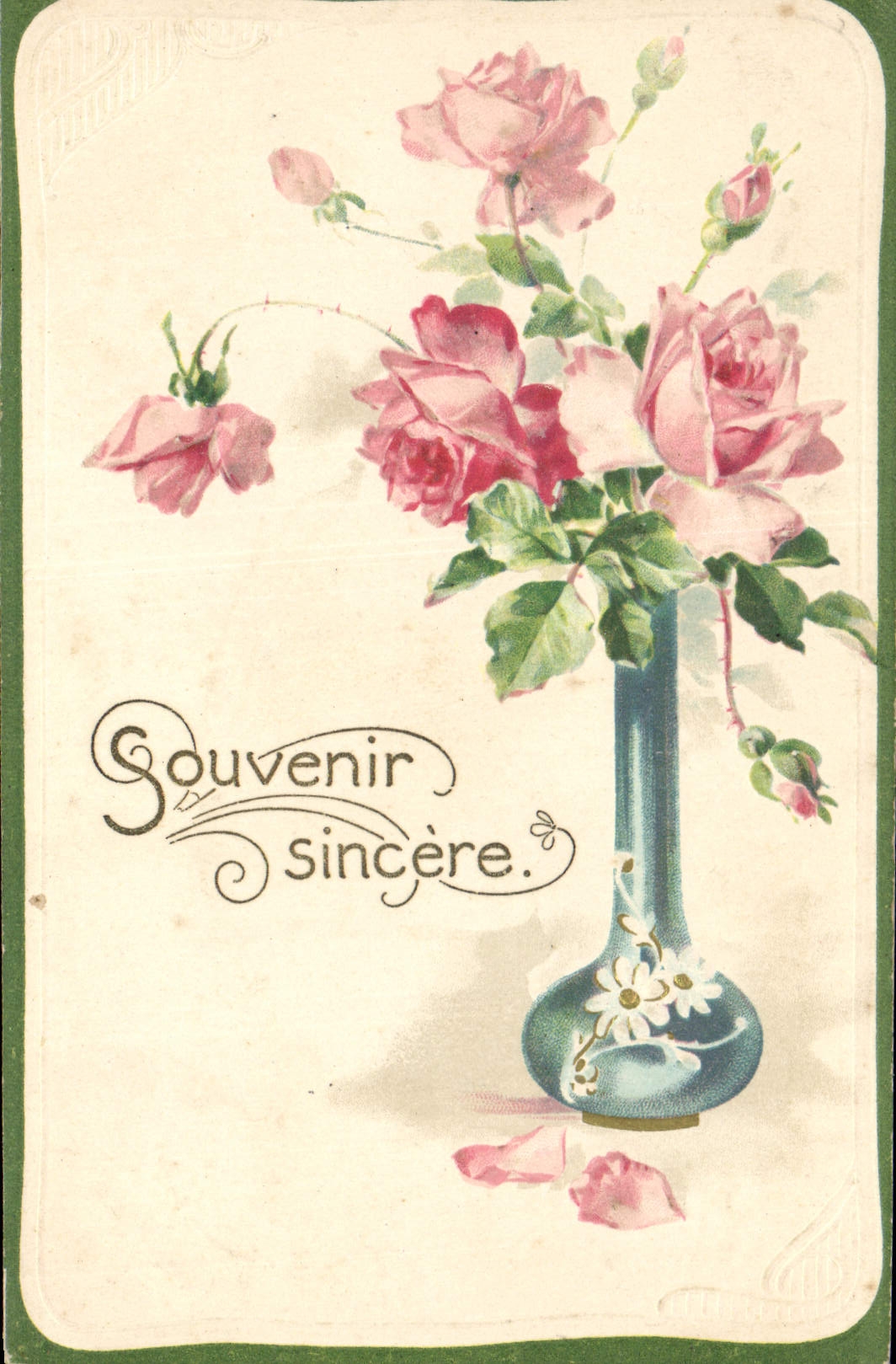 CPA Fantaisie Fleurs 