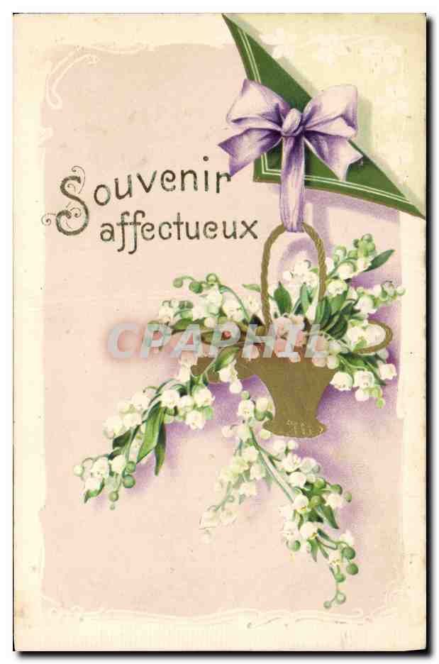 CPA Fantaisie Fleurs Muguet