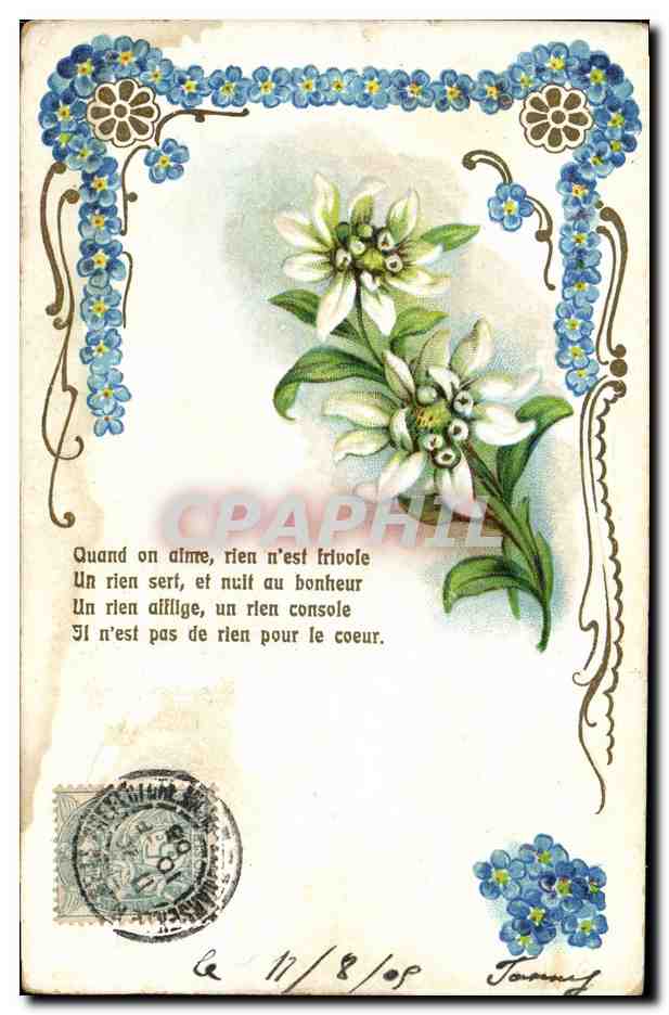 CPA Fantaisie Fleurs 