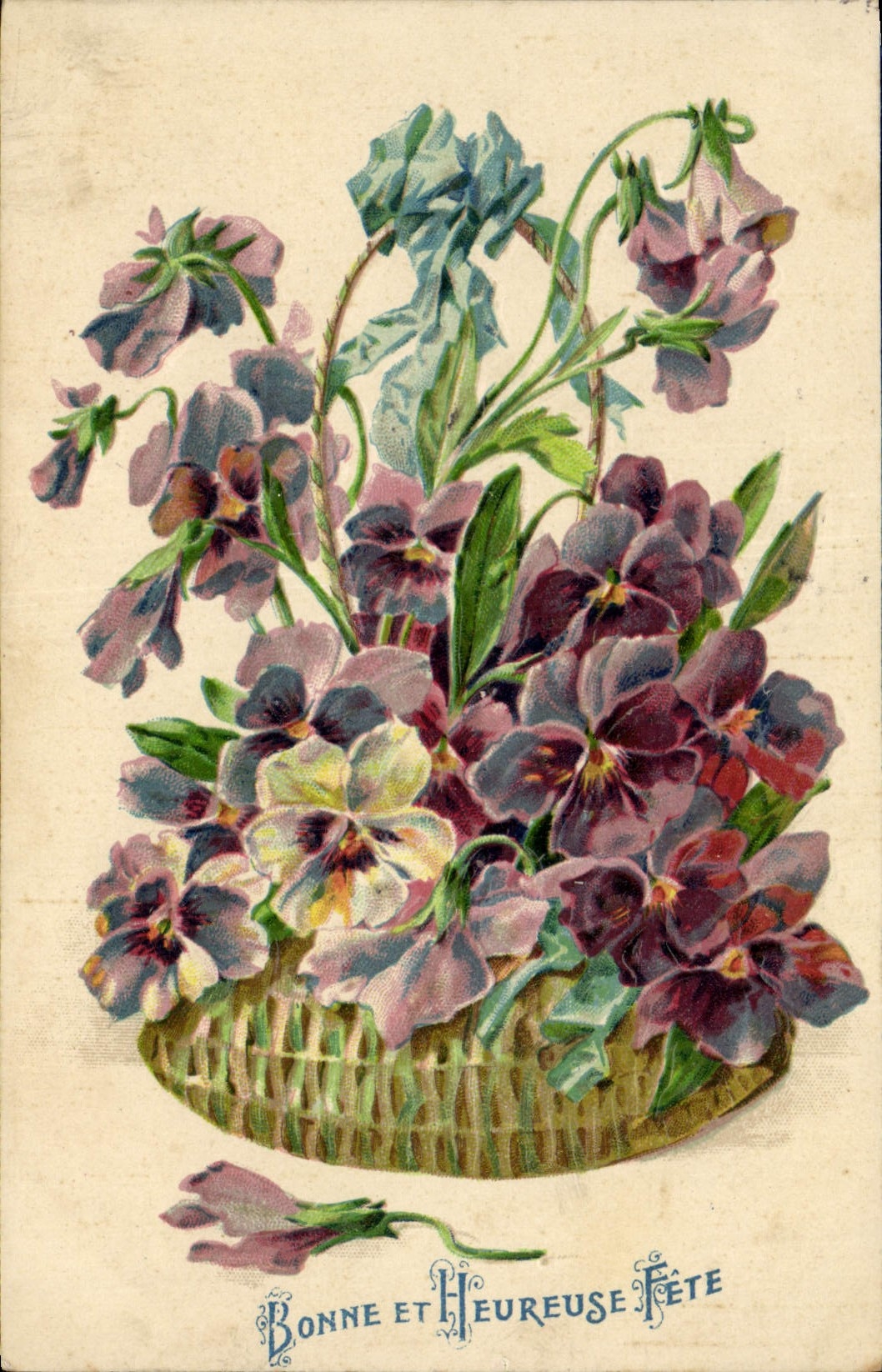 CPA Fantaisie Fleurs 