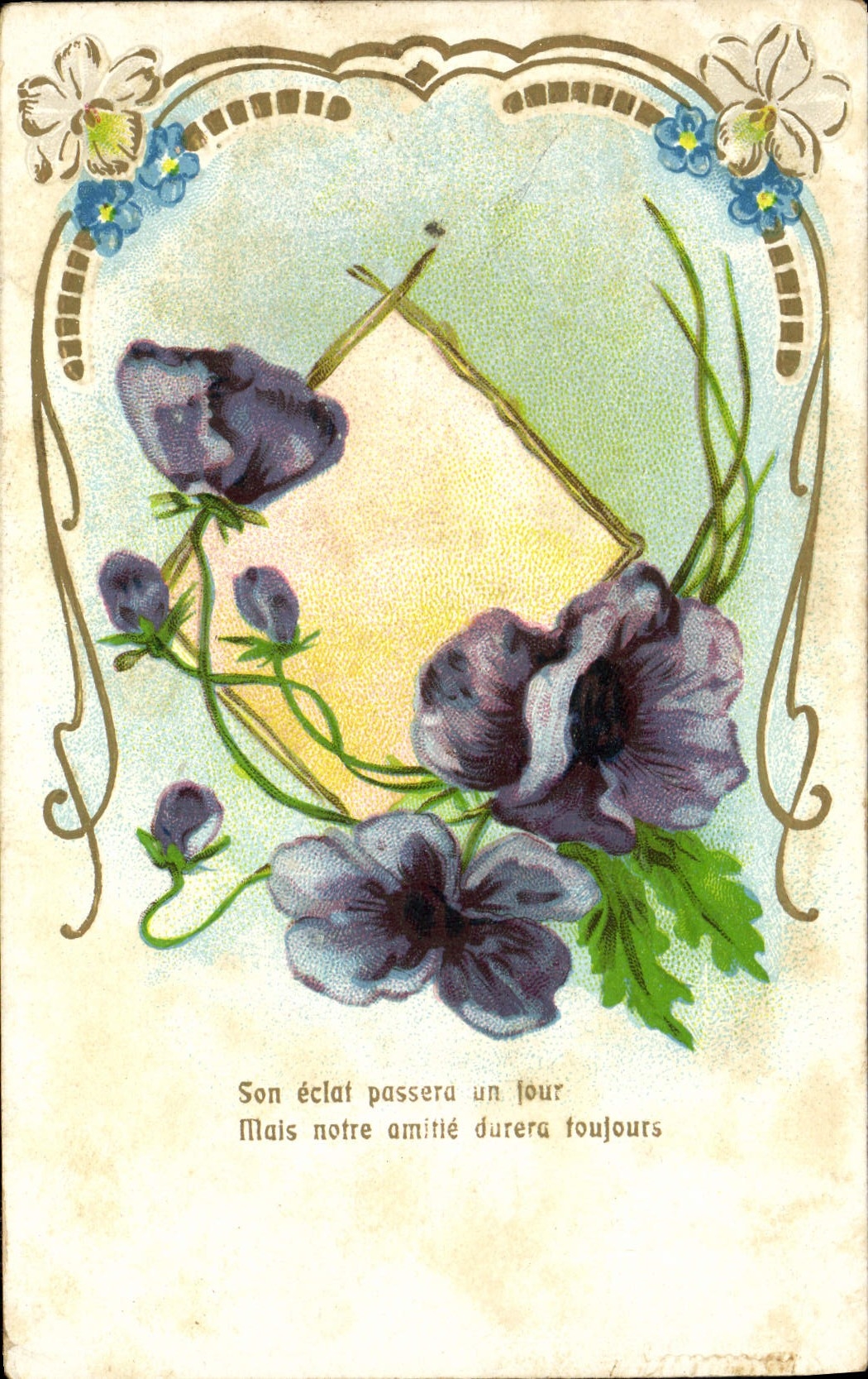 CPA Fantaisie Fleurs 