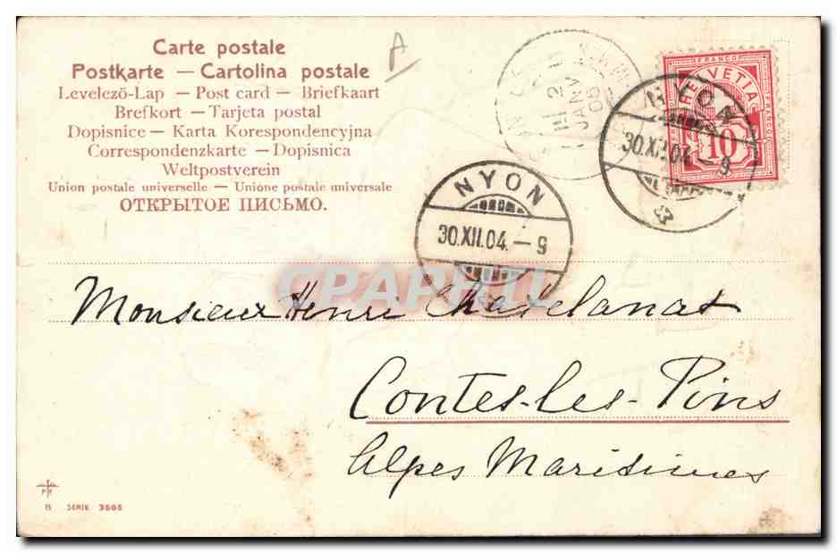 CPA Fantaisie Enfants Bonne annee — Reverso