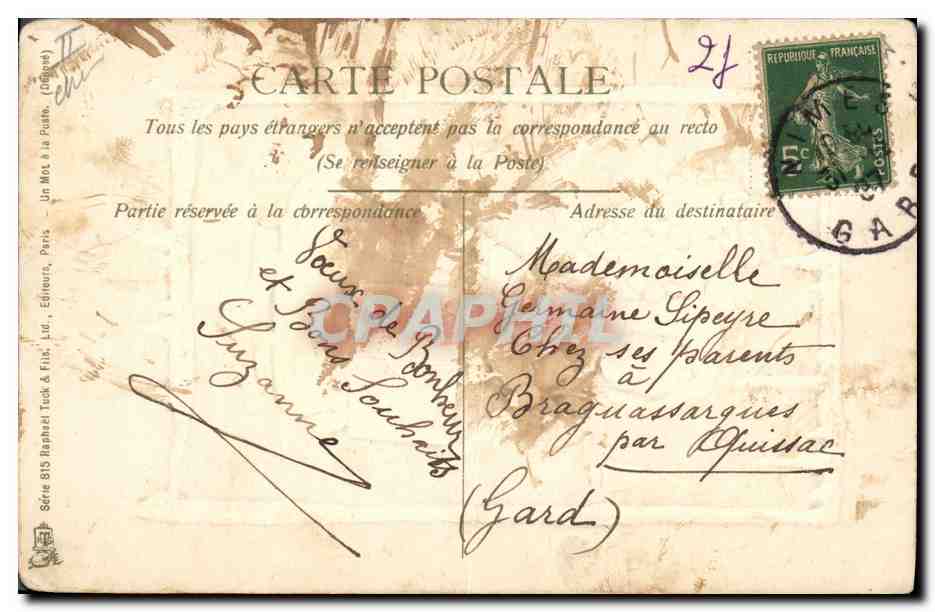 CPA Fantaisie Enfant  — Rückseite