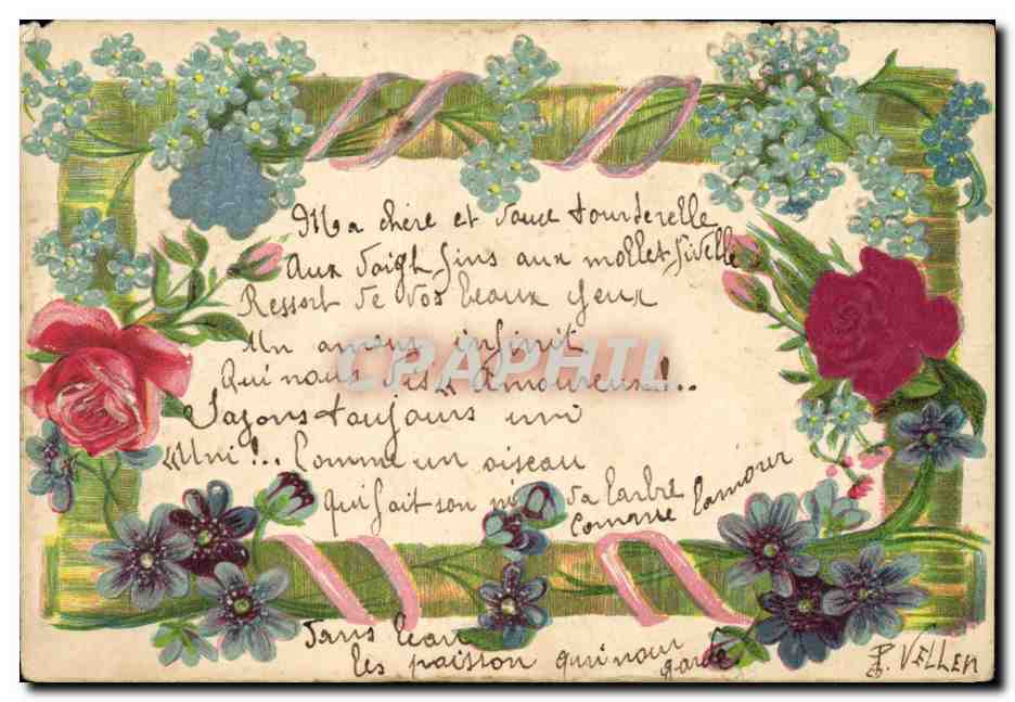 CPA Fantaisie Fleurs 