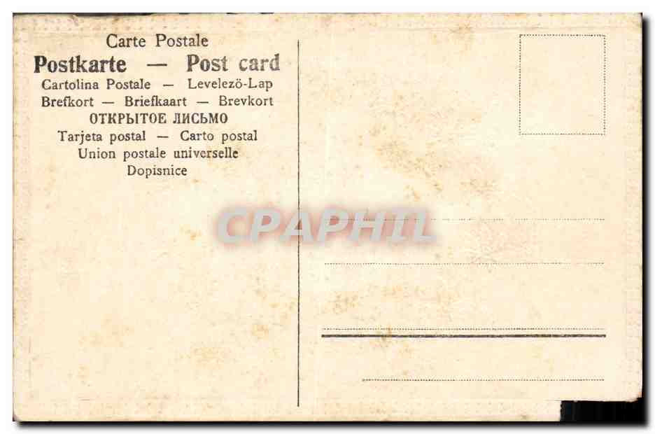 CPA Fantaisie Femme  — Rückseite