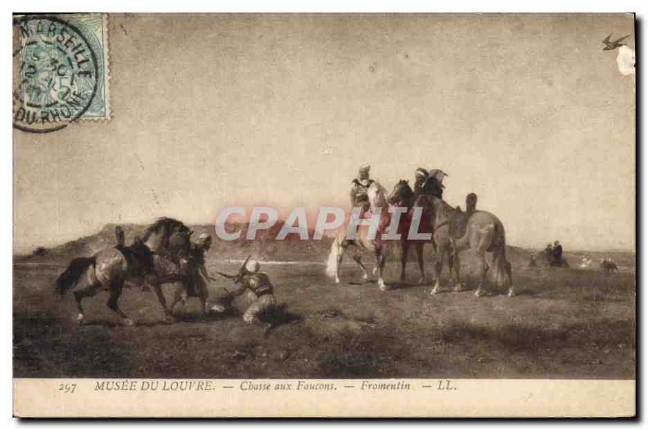 Chasse aux Faucons — Musée du Louvre — Fromentín — LL. n° 297