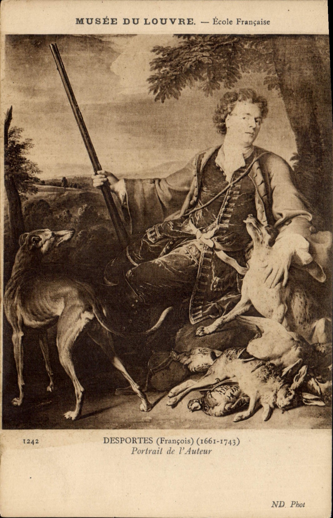 Musée du Louvre — École Française — Portrait de l'Auteur par Desportes (1661-1743)
