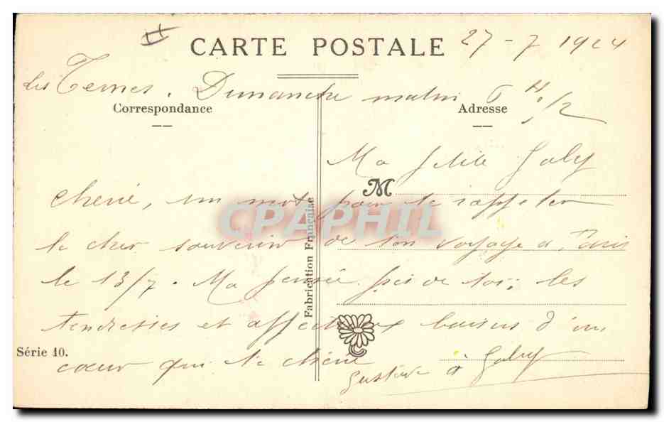 CPA Fantaisie Illustrateur Enfant — Verso