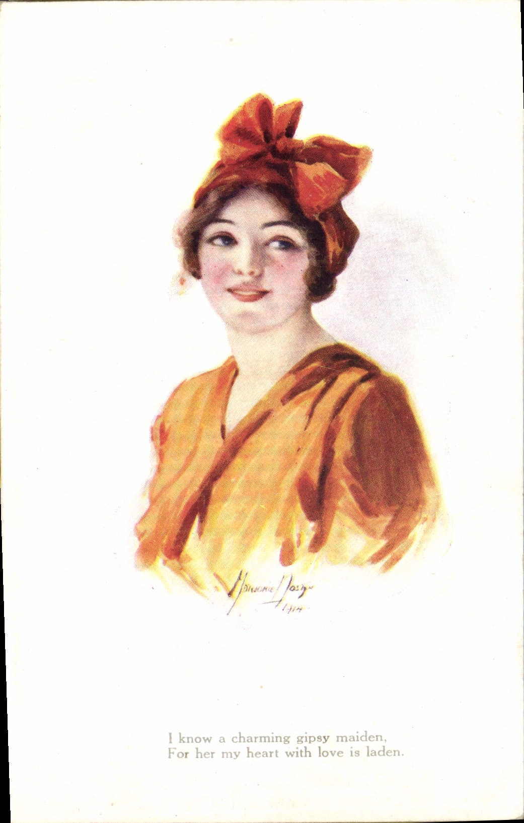 CPA Fantaisie Illustrateur Femme