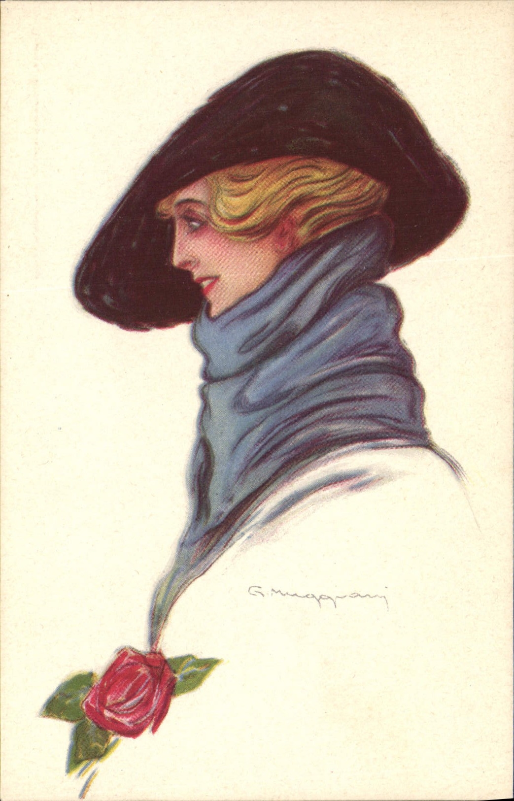 CPA Fantaisie Illustrateur Femme
