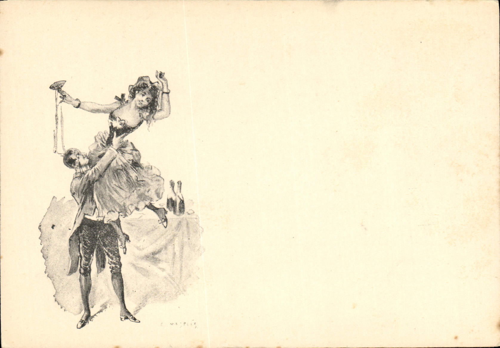 CPA Fantaisie Illustrateur Femme