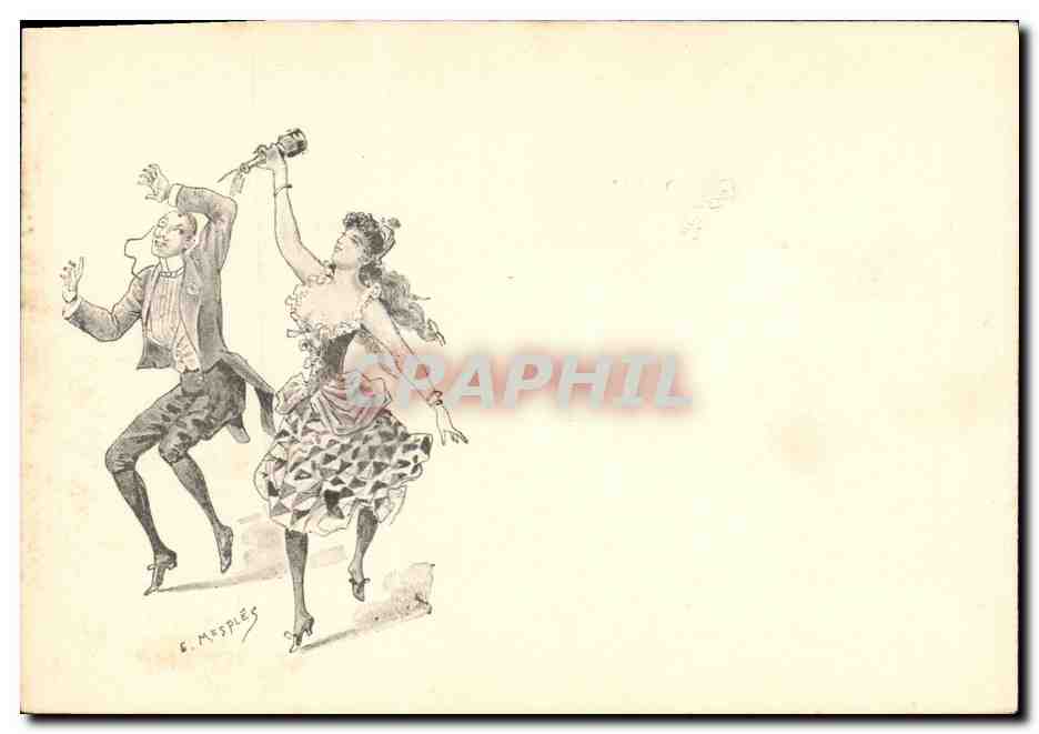 CPA Fantaisie Illustrateur Femme
