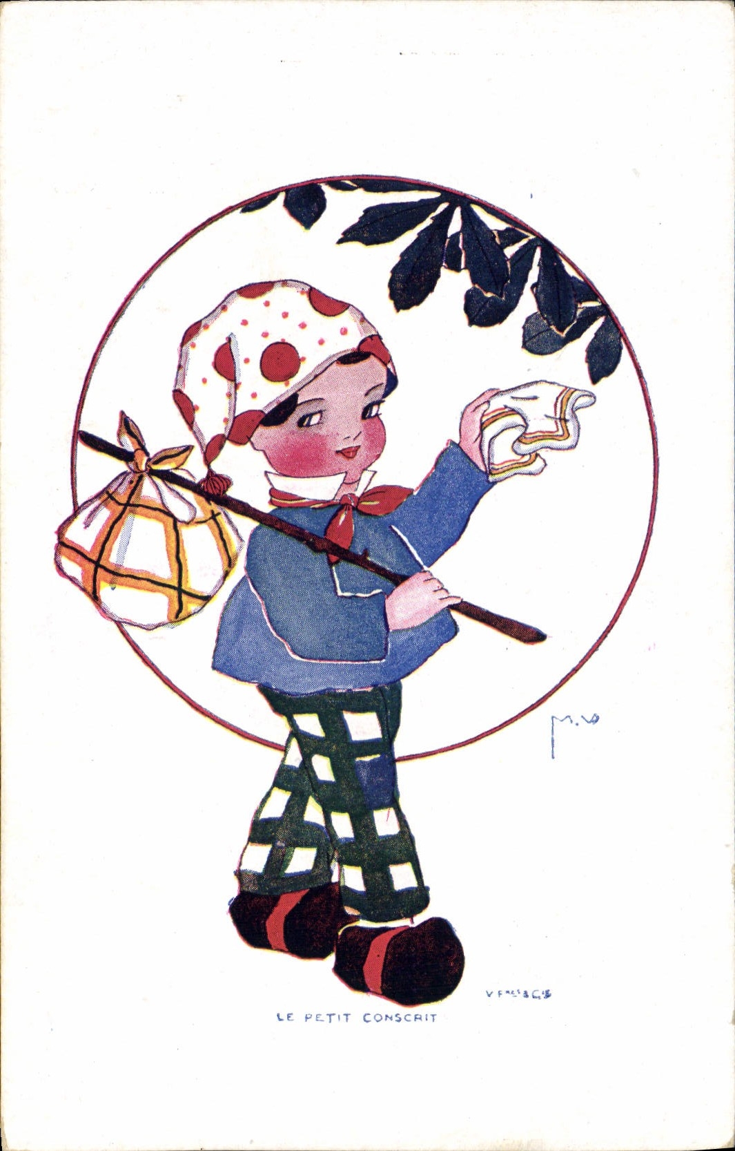 CPA Fantaisie Illustrateur Enfant Le petit conscrit