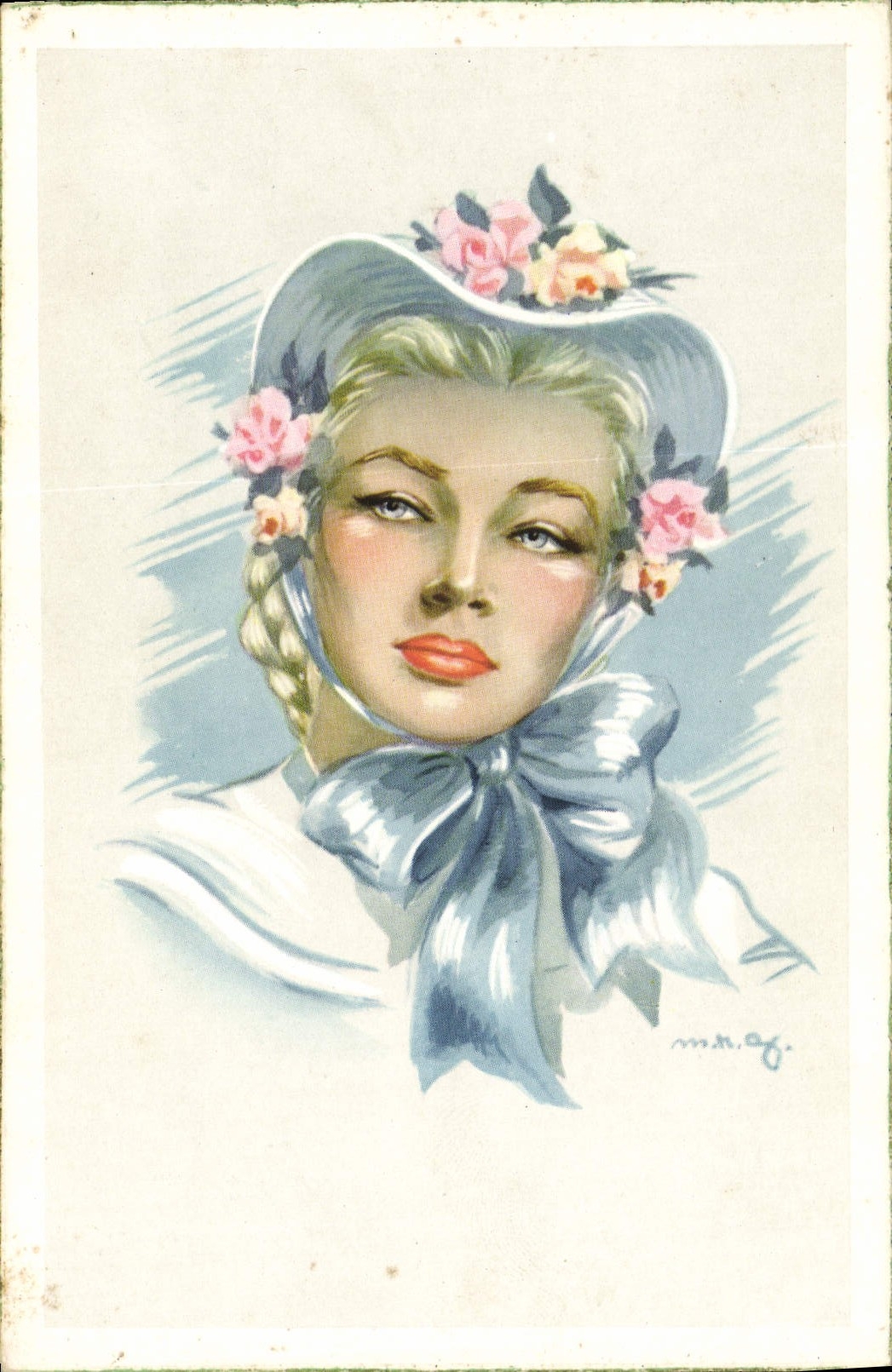 CPA Fantaisie Illustrateur Femme