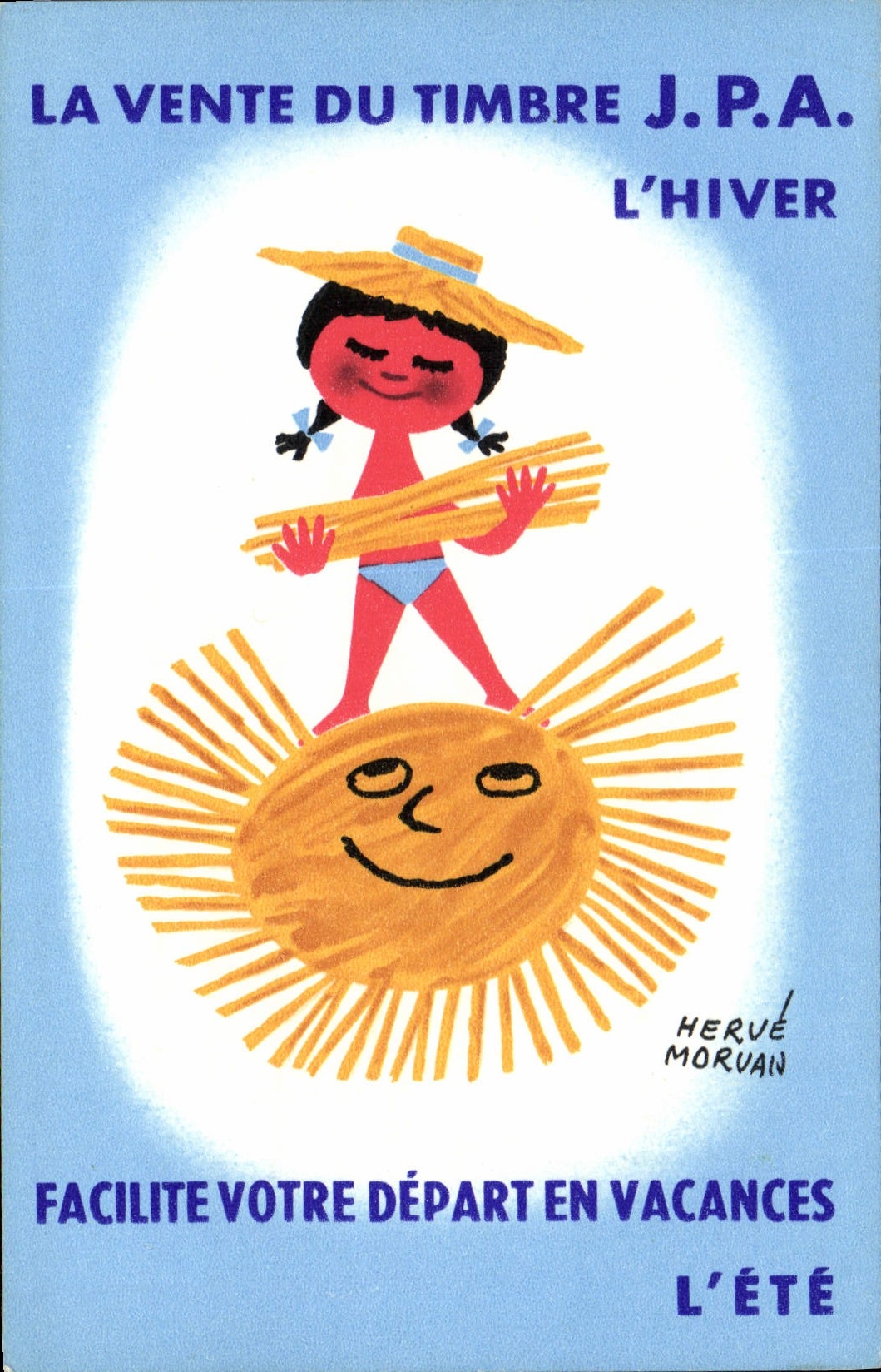 CPA Fantaisie Illustrateur Herve Morvan Soleil 