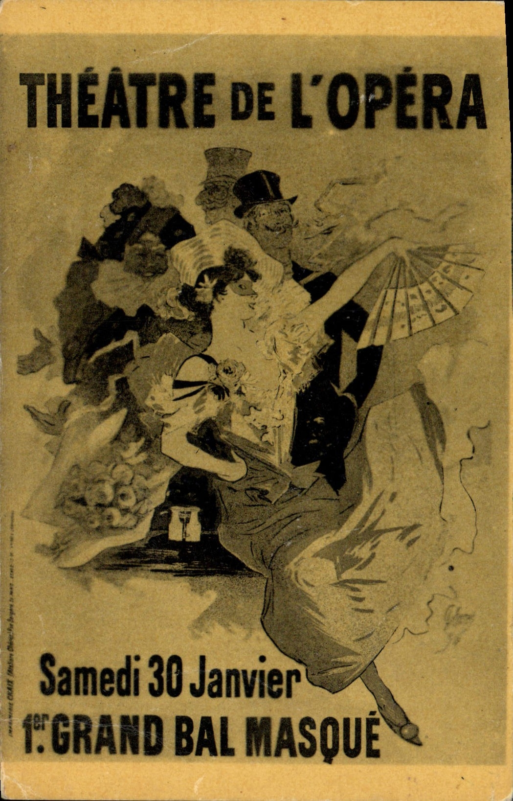 Théâtre de l'Opéra — Grand bal masqué — Chéret (Jules), éditeur N° 11