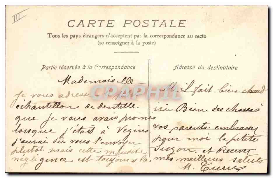 CPA Kiosque de la musique Rodez  — Verso