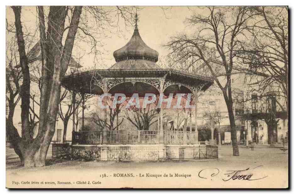 CPA Kiosque de la musique Romans 