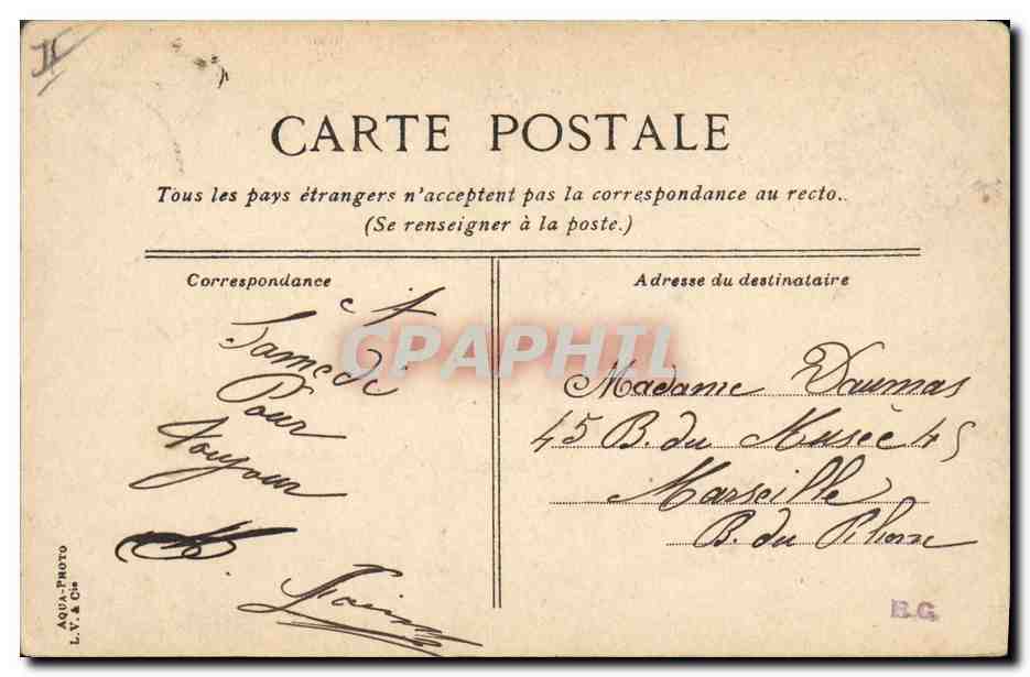 CPA Kiosque Antibes La Place Mace  — Rückseite