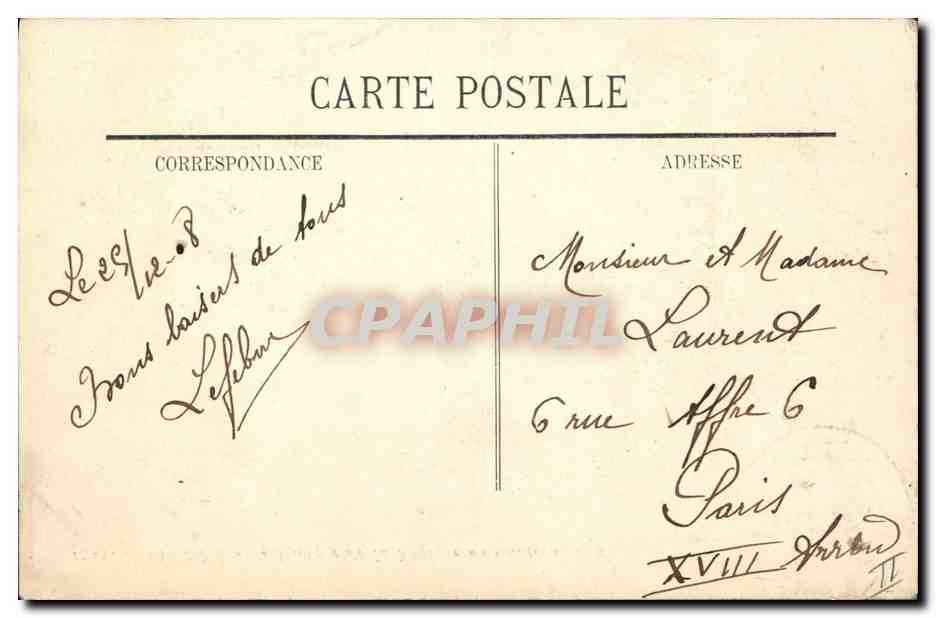 CPA Kiosque de la musique au chateau Mayenne  — Rückseite