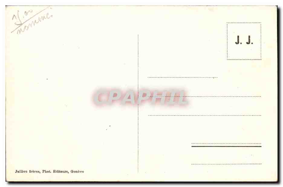 Grand St Bernard — Les Chiens — J.J. 8489 — Achterkant