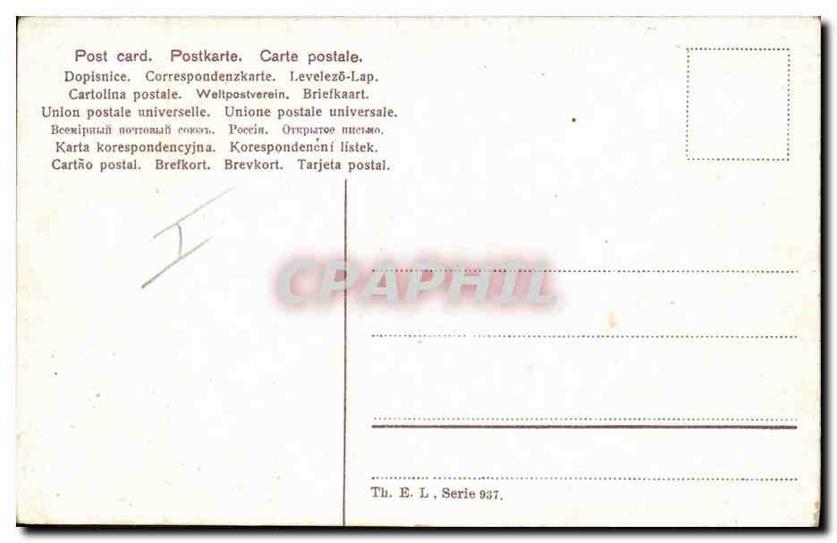 CPA Chien Chiens Femme  — Verso