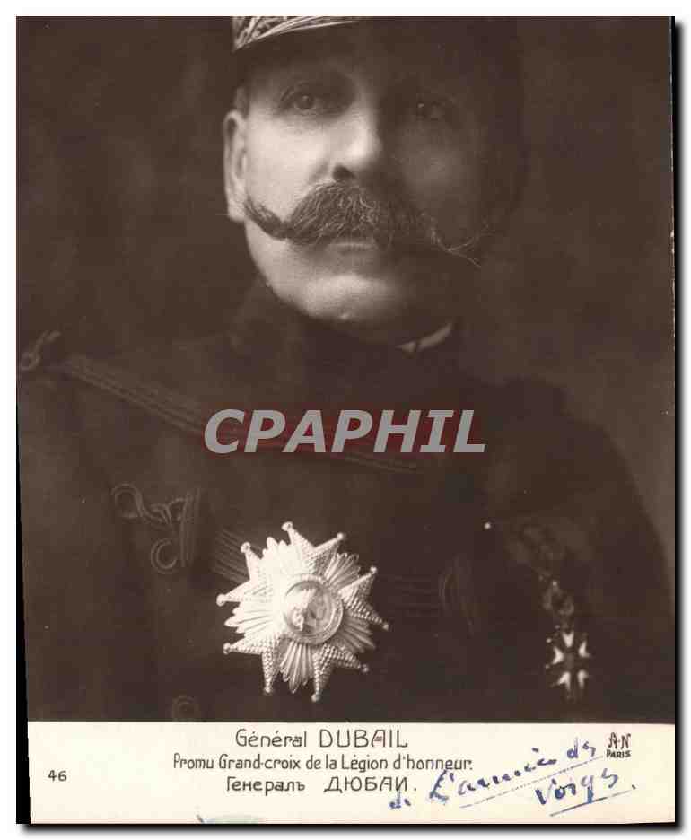 CPA Militaria General Dubail Promu Grand Croix de la Legion d'honneur 