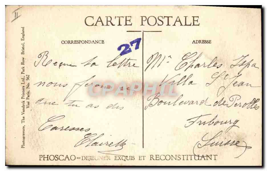 CPA Militaria Les vainqueurs de la Marne Marechal Sir J French  — Verso