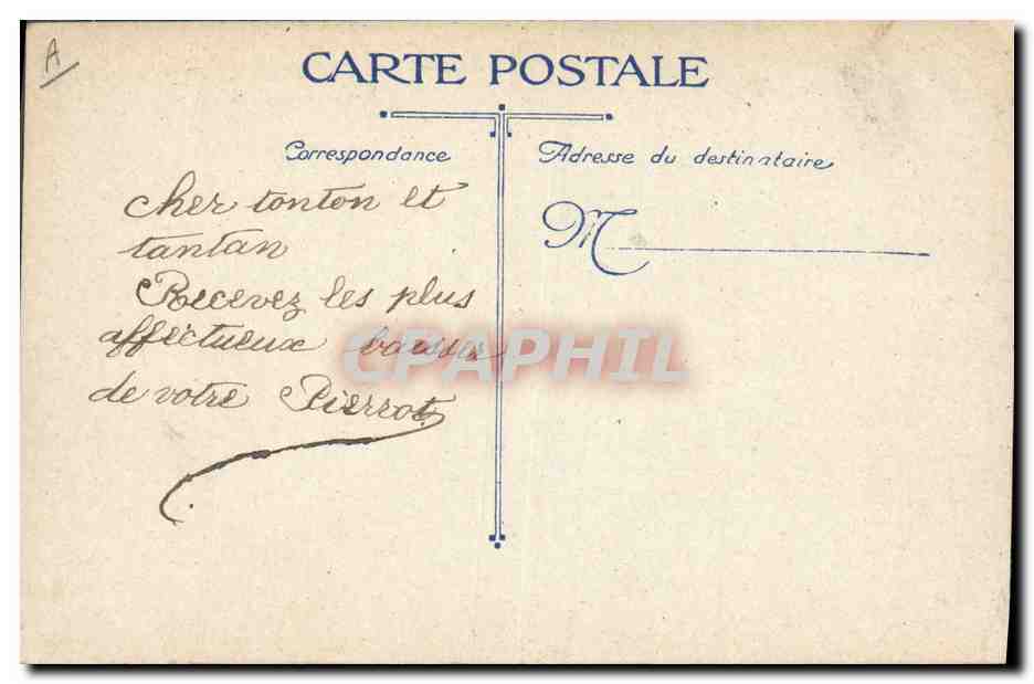 La Nouvelle Réunion du Conseil de Guerre des Alliés au Grand Quartier Général Français — Thiéry Aimé, Vêtements, Drago Mâlères, Village de Beaucourt — Verso