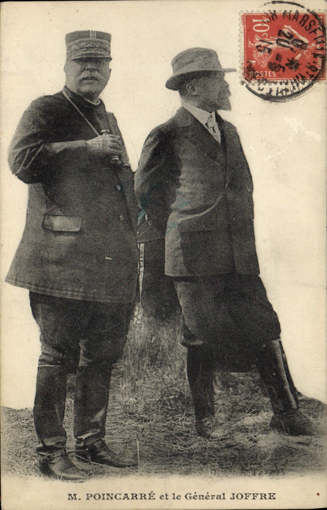 M. Poincarré et le Général Joffre — Marseille, éditeur non identifié, n° de série non visible