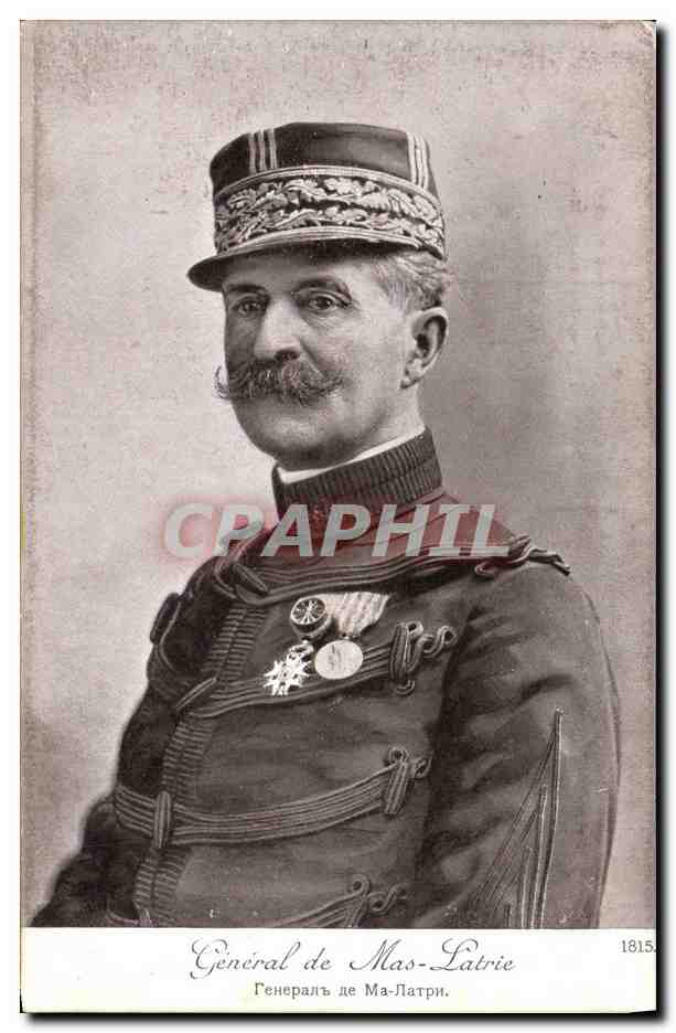CPA Militaria General de la Mas Latrie 