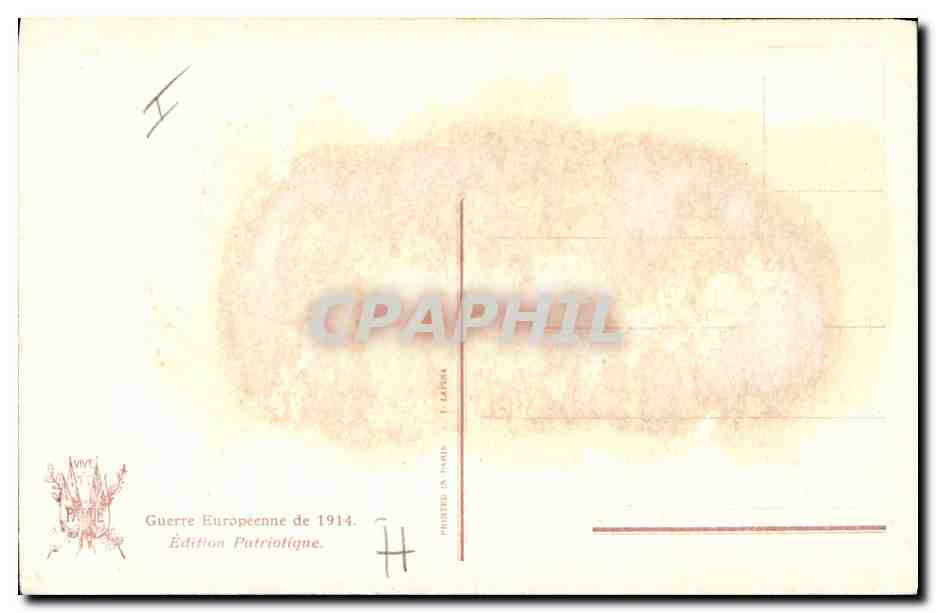 CPA Militaria General de la Mas Latrie  — Verso