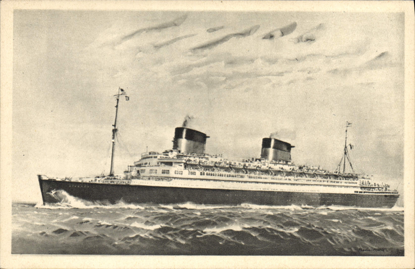 S/S LIBERTÉ — French Line — Ligne Le Havre-Southampton-New York