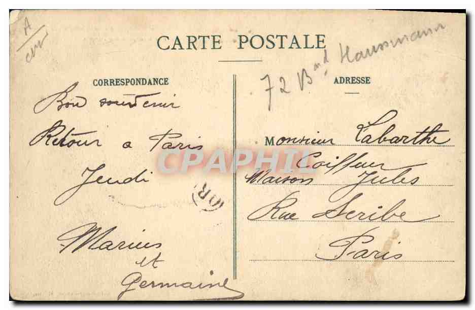 CPA Bateau Paquebot St Nazaire Le transport La loire affrete par l'Etat pour le transport des forcats — Verso