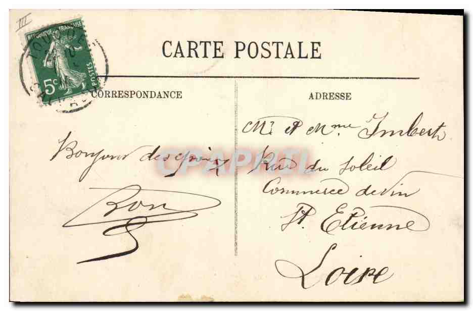 Le Havre — Le Transatlantique 'La Lorraine' — LL. — N° 52 — Verso