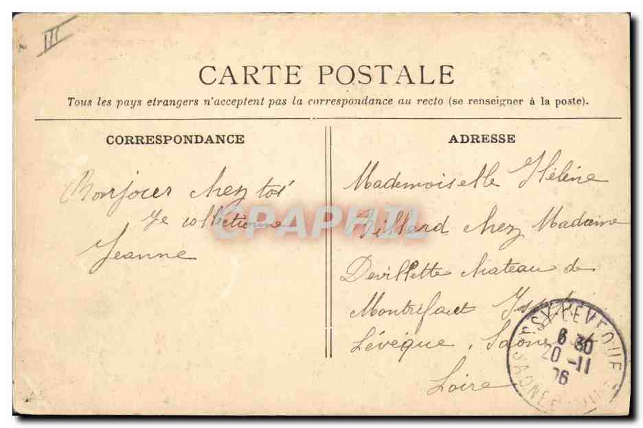 CPA Bateau Paquebot Le Havre Transatlantique La Lorraine — Verso