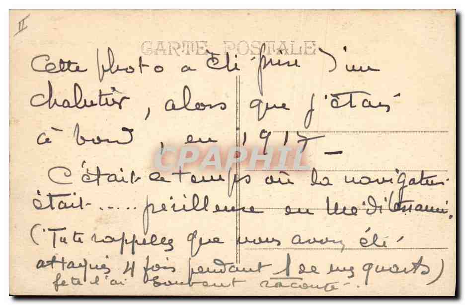 CPA Bateau Paquebot SS Lotus Messageries Maritimes  — Verso